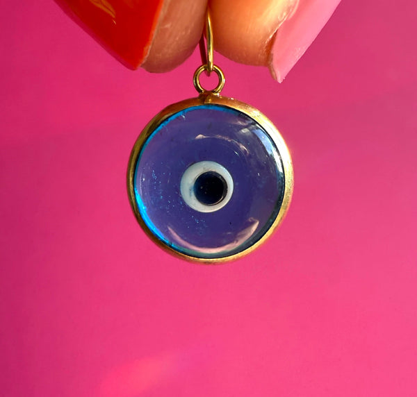 VINTAGE 9ct EVIL EYE CHARM