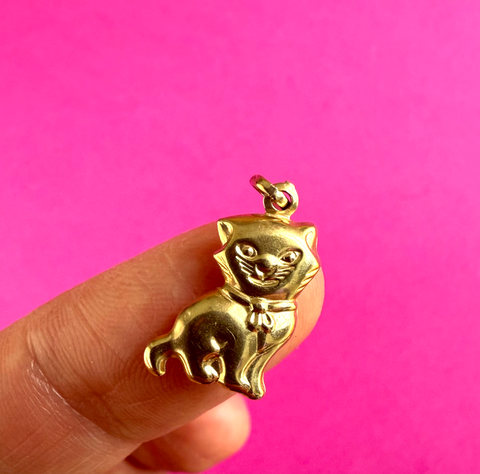 VINTAGE 9CT KITTY CAT CHARM