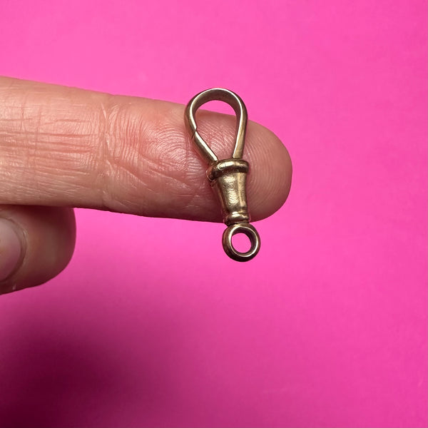 *RESERVED* 9ct GOLD LARGE MID-WEIGHT VICTORIAN ALBERT ANTIQUE DOG CLASP 2cm