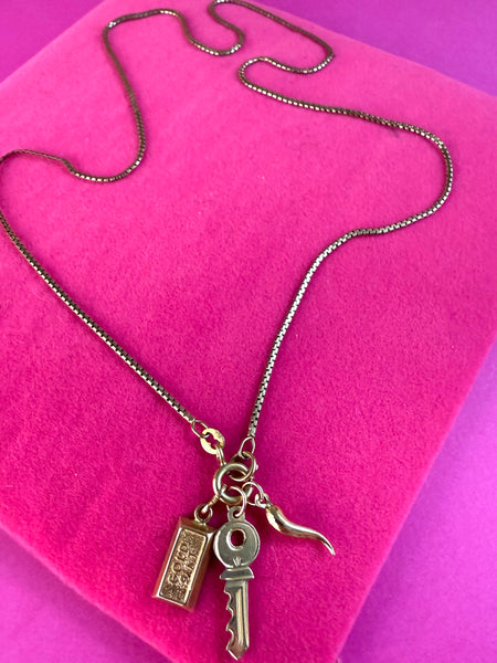 VINTAGE 9ct SNAKE CHAIN