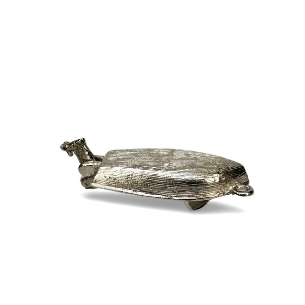 SILVER VINTAGE SPEED BOAT CHARM