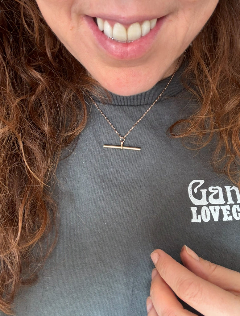 VINTAGE 9ct ROSE GOLD CABLE CHAIN ADJUSTABLE 16 18 inch