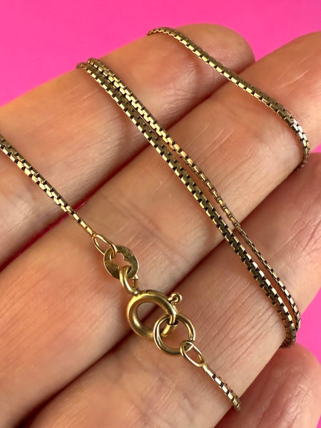 VINTAGE 9ct SNAKE CHAIN