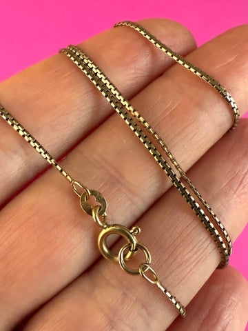 VINTAGE 9ct SNAKE CHAIN
