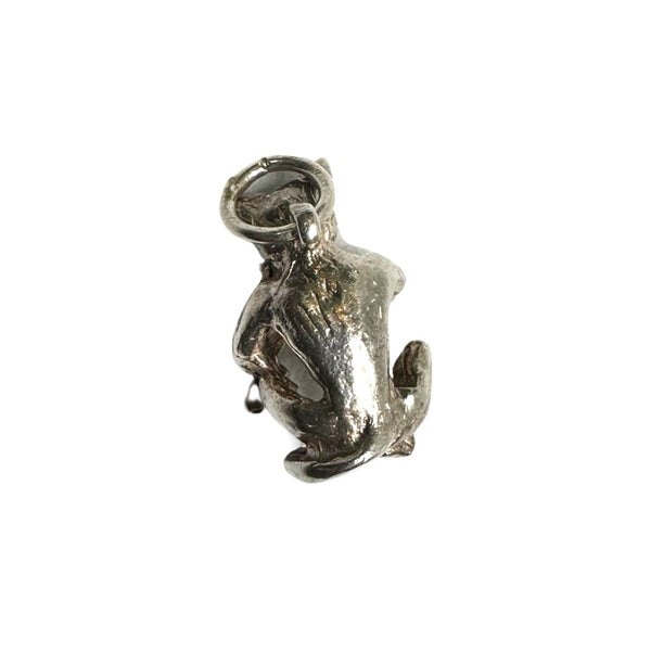 SILVER VINTAGE CAT & FIDDLE CHARM