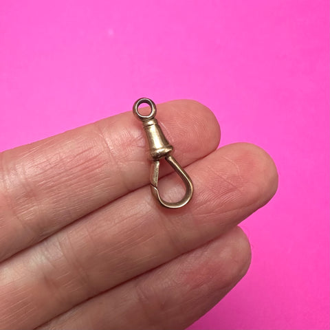 *RESERVED* 9ct GOLD LARGE MID-WEIGHT VICTORIAN ALBERT ANTIQUE DOG CLASP 2cm
