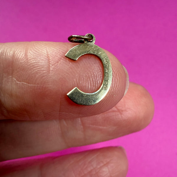 Vintage 1978 9ct Gold “C” Initial Charm