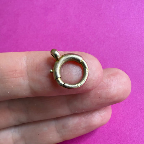 RESERVED EXTRA LARGE VICTORIAN ANTIQUE 9ct BOLT CLASP CHARM CONNECTER 1.5cm