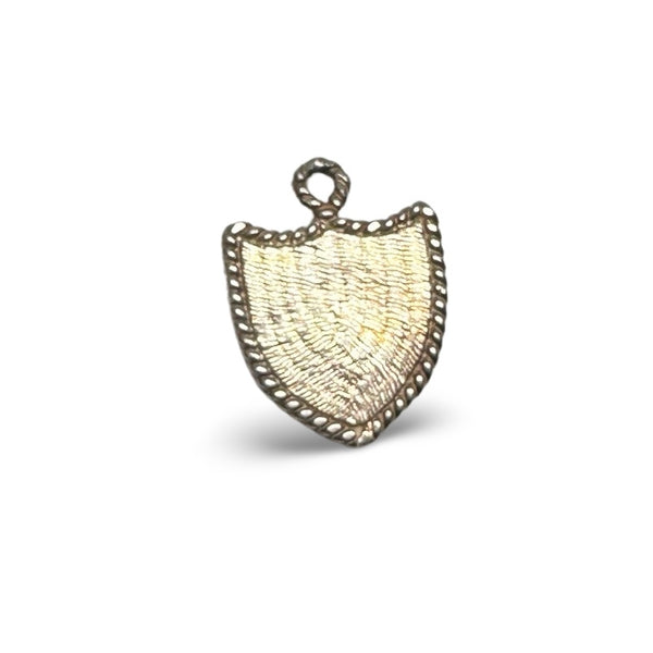 VINTAGE HORSE SHIELD SILVER CHARM PENDANT