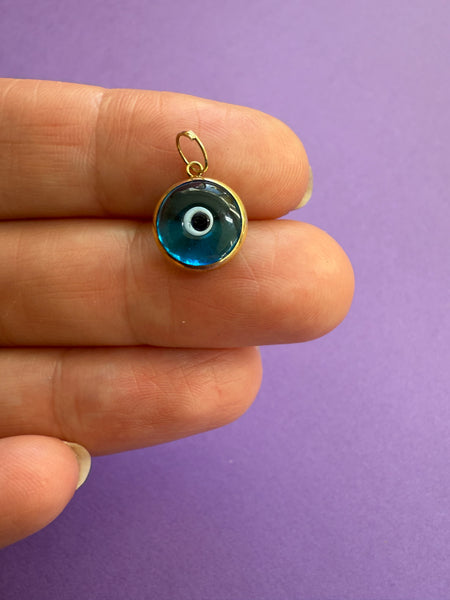 VINTAGE 9ct EVIL EYE CHARM