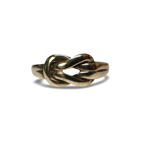 1986 VINTAGE 9ct LOVERS KNOT RING SIZE M
