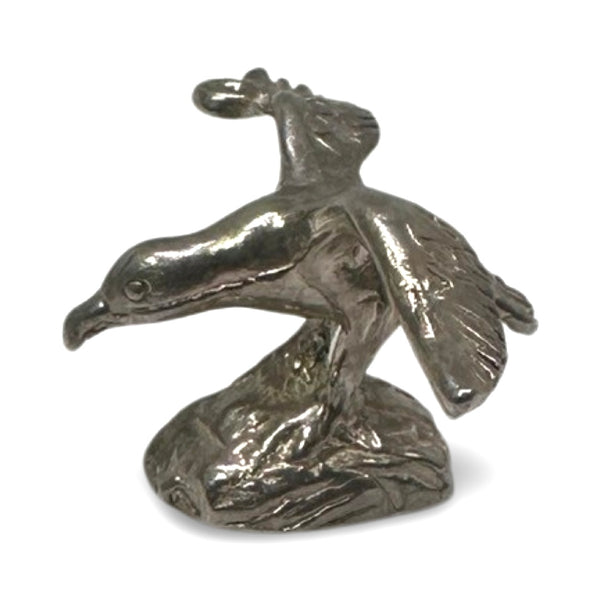 SILVER VINTAGE EAGLE CHARM PENDANT