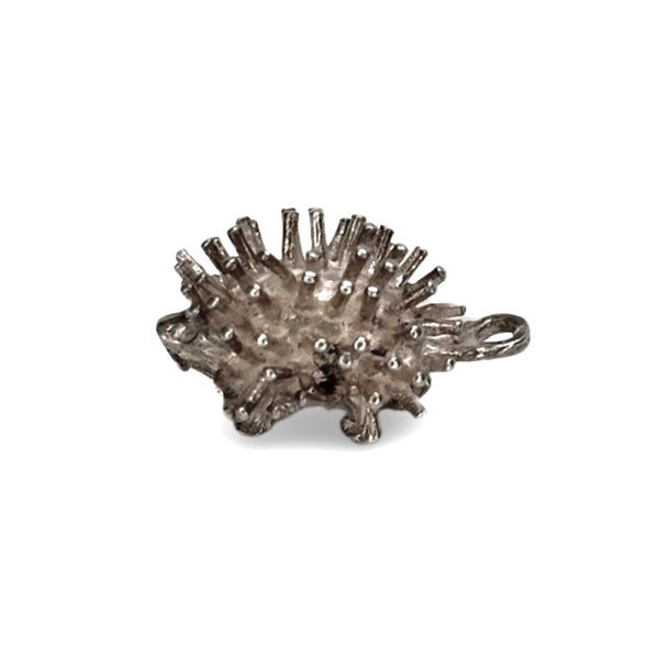 SILVER VINTAGE HEDGEHOG CHARM PENDANT