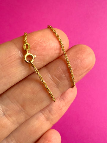 VINTAGE 9ct GOLD ITALIAN ROPE BRACELET 7 inch