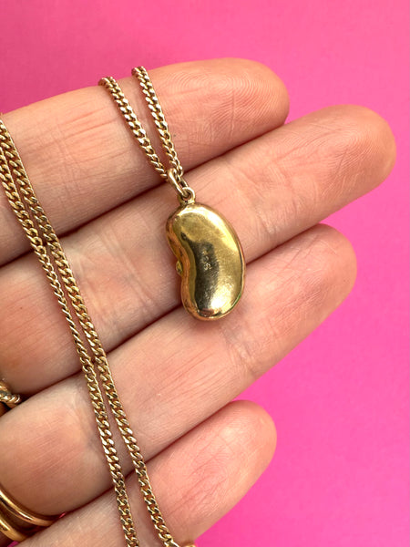 ANTIQUE 9CT VICTORIAN BEAN CHARM