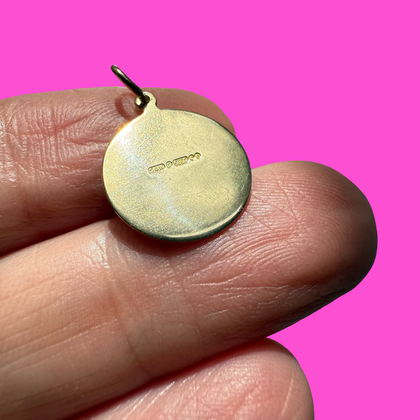 1972 VINTAGE 9ct LOBSTER PENDANT CHARM
