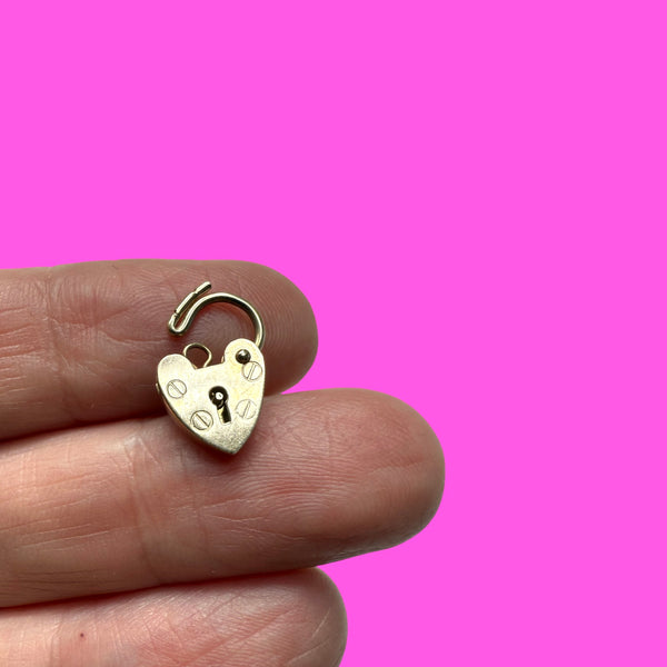 TEENY VINTAGE SMALL 9CT PADLOCK 1998