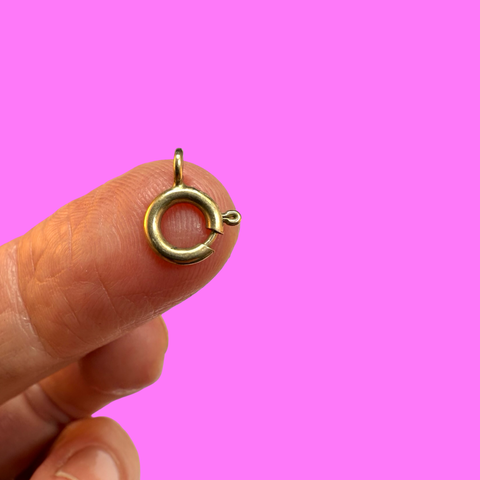 9CT BOLT RING 6mm