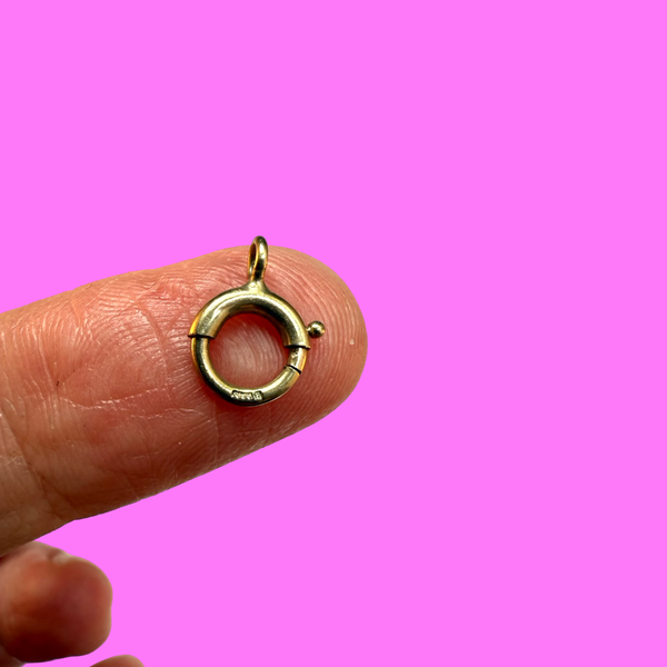 9CT BOLT RING 8mm