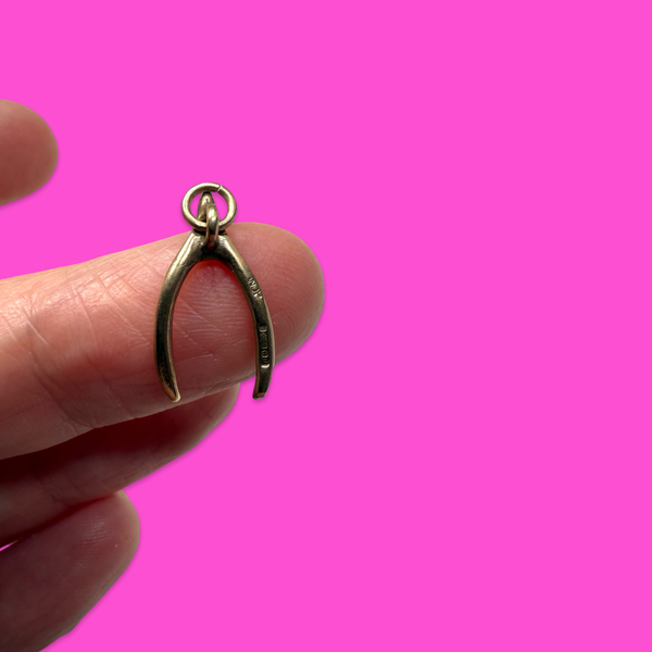 1994 9ct WISHBONE CHARM