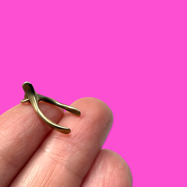 1994 9ct WISHBONE CHARM