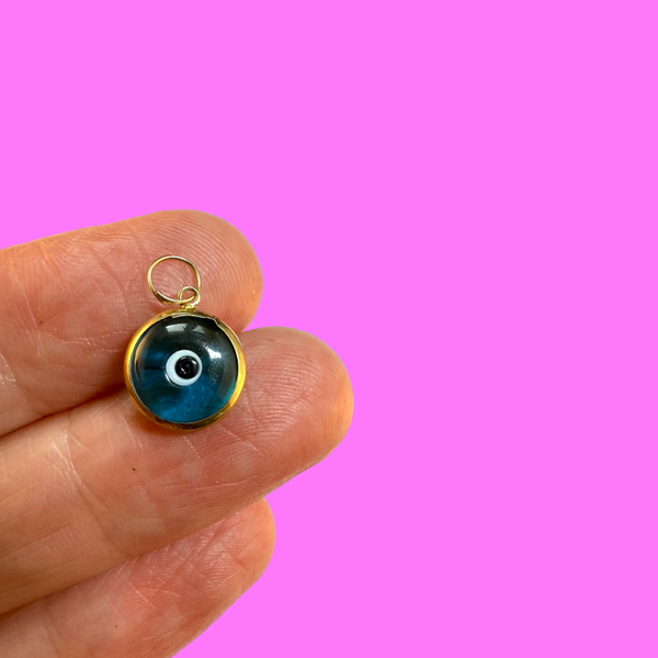 VINTAGE 9ct EVIL EYE CHARM