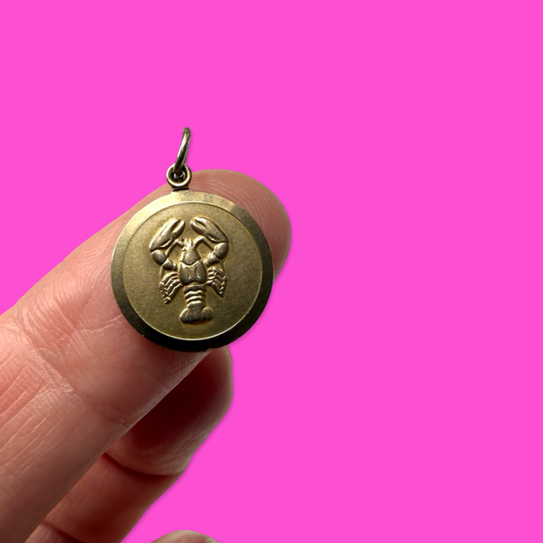 1972 VINTAGE 9ct LOBSTER PENDANT CHARM
