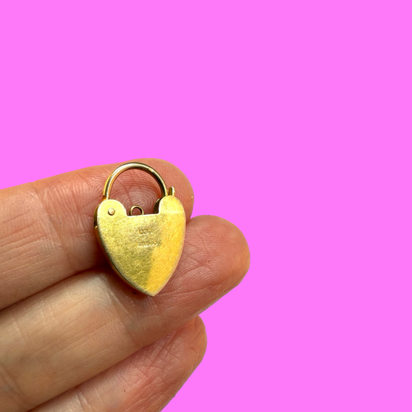 VINTAGE EXTRA LARGE 9CT PADLOCK - 1983