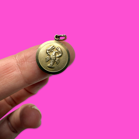 1972 VINTAGE 9ct LOBSTER PENDANT CHARM